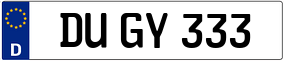 Trailer License Plate